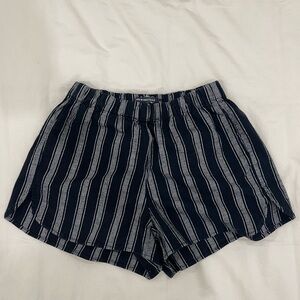 Brandy Melville Black and Grey Striped Shorts